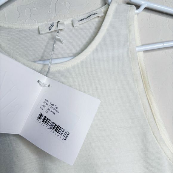 Bite Studios Wool Tank Top Off White - Picture 3 of 6